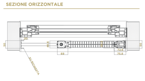 Zanzariera elettrica Feel Power scorrevole orizzontale